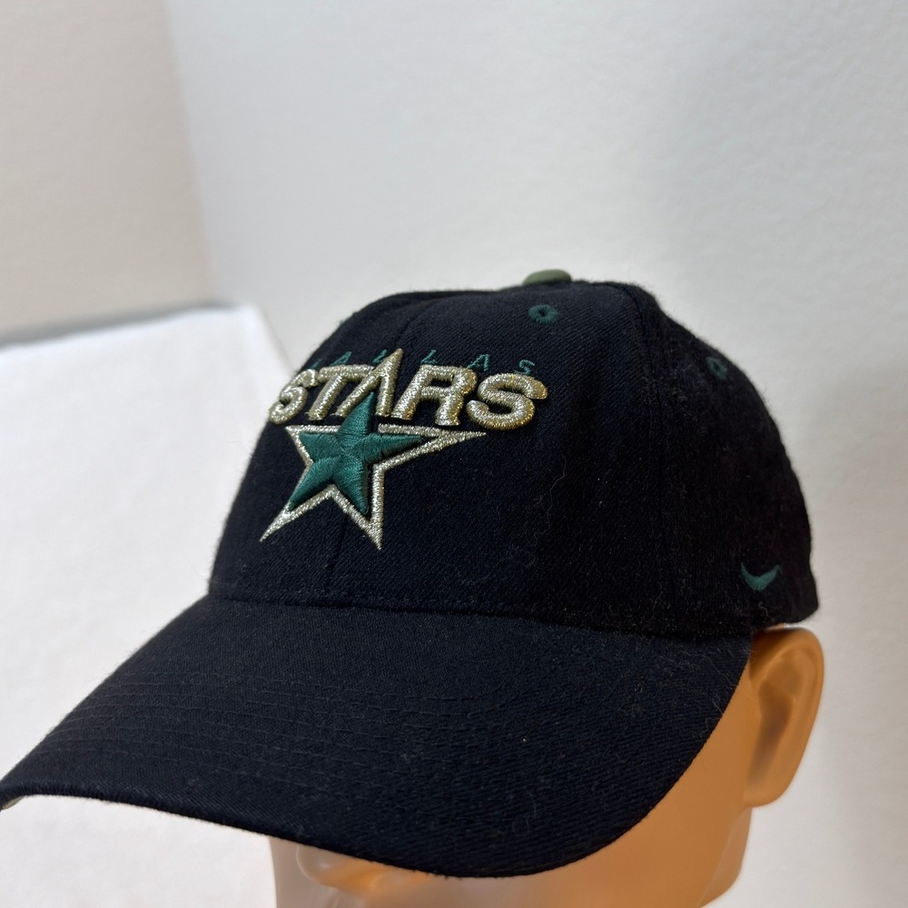 Dallas Stars Hat Men OSFA Nike Black Wool NHL Hockey Vintage Sportswear